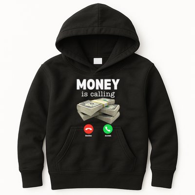 Funny Money Is Calling Dollar Cash Phone Screen Kids Hoodie