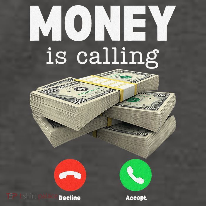 Funny Money Is Calling Dollar Cash Phone Screen Vector Backpack
