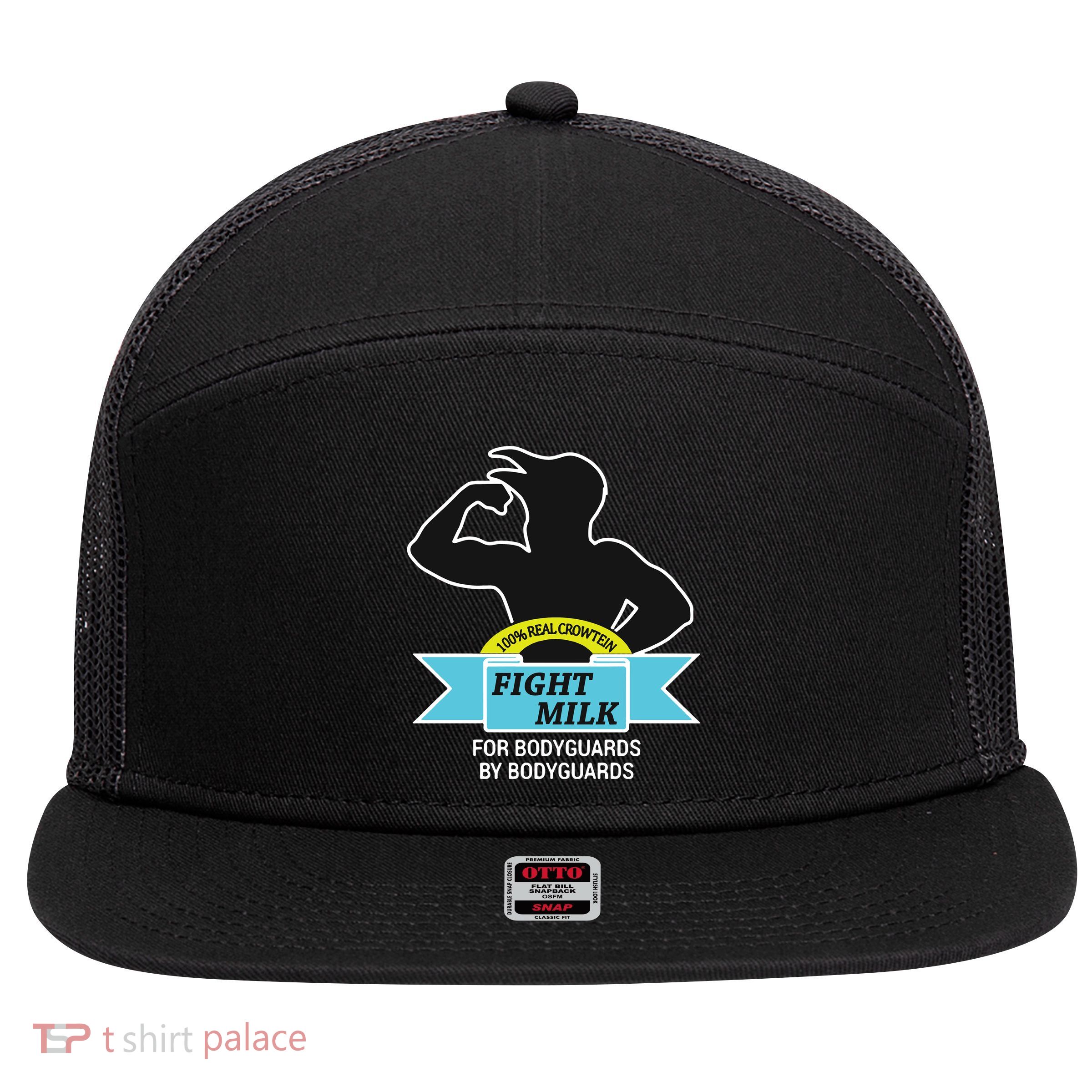 Fight Milk It's Always Sunny In Philadelphia Funny 7 Panel Mesh Trucker Snapback Hat