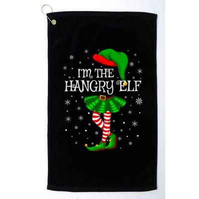 Family Matching Im The Hangry Elf Christmas Cool Gift Platinum Collection Golf Towel