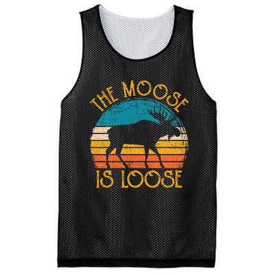 Funny Moose Is Loose Animal Apparel Cute Women Alaska Mesh Reversible Basketball Jersey Tank