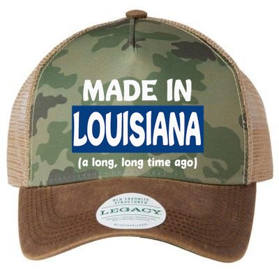 Funny Made In Louisiana A Long Long Time Ago Legacy Tie Dye Trucker Hat