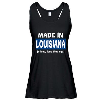 Funny Made In Louisiana A Long Long Time Ago Ladies Essential Flowy Tank