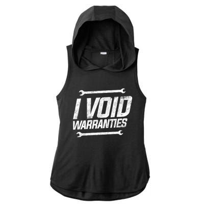 Funny Mechanics I Void Warranties Wrench Garage Gift Ladies PosiCharge Tri-Blend Wicking Draft Hoodie Tank