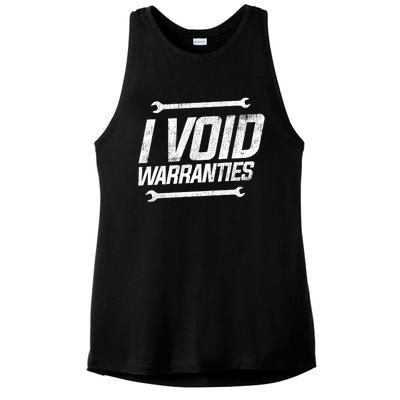 Funny Mechanics I Void Warranties Wrench Garage Gift Ladies PosiCharge Tri-Blend Wicking Tank