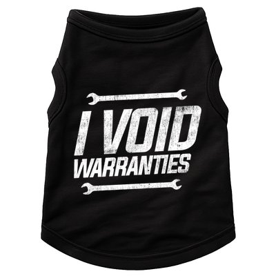Funny Mechanics I Void Warranties Wrench Garage Gift Doggie Tank
