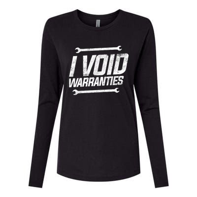 Funny Mechanics I Void Warranties Wrench Garage Gift Womens Cotton Relaxed Long Sleeve T-Shirt