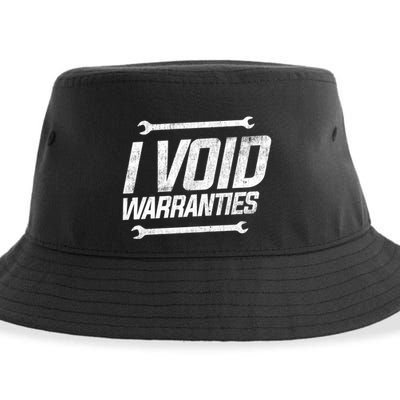 Funny Mechanics I Void Warranties Wrench Garage Gift Sustainable Bucket Hat