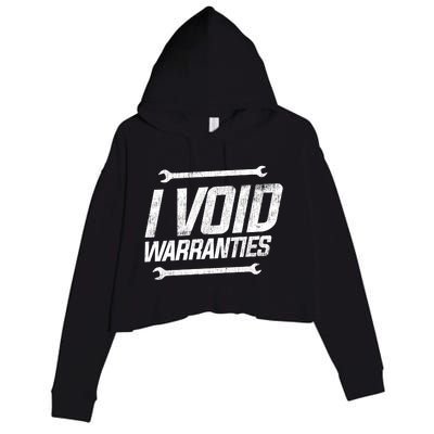 Funny Mechanics I Void Warranties Wrench Garage Gift Crop Fleece Hoodie