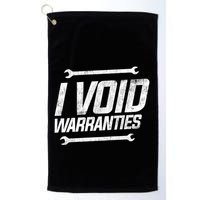 Funny Mechanics I Void Warranties Wrench Garage Gift Golf Towel