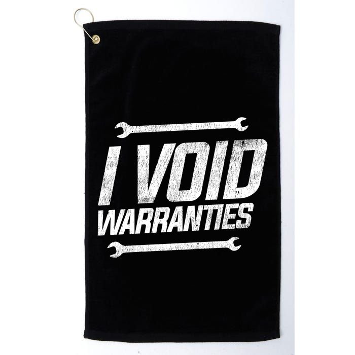 Funny Mechanics I Void Warranties Wrench Garage Gift Golf Towel