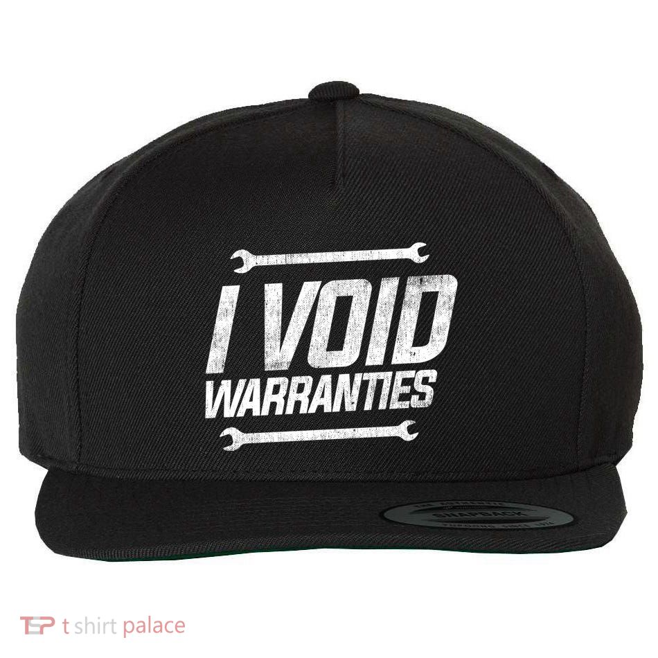 Funny Mechanics I Void Warranties Wrench Garage Gift Wool Snapback Cap