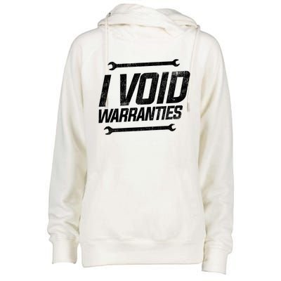 Funny Mechanics I Void Warranties Wrench Garage Gift Womens Funnel Neck Pullover Hood