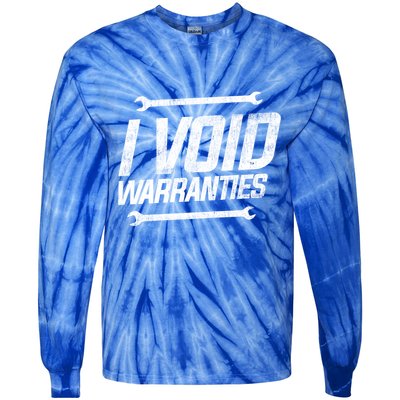 Funny Mechanics I Void Warranties Wrench Garage Gift Tie-Dye Long Sleeve Shirt