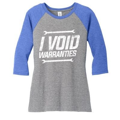 Funny Mechanics I Void Warranties Wrench Garage Gift Women's Tri-Blend 3/4-Sleeve Raglan Shirt