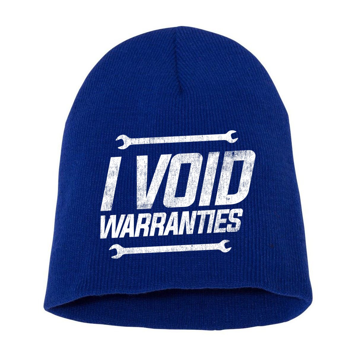 Funny Mechanics I Void Warranties Wrench Garage Gift Short Acrylic Beanie