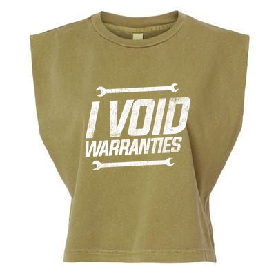 Funny Mechanics I Void Warranties Wrench Garage Gift Garment-Dyed Women's Muscle Tee
