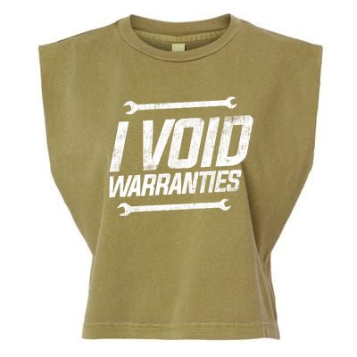 Funny Mechanics I Void Warranties Wrench Garage Gift Garment-Dyed Women's Muscle Tee