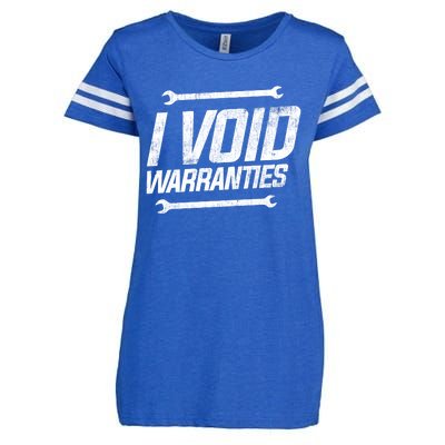 Funny Mechanics I Void Warranties Wrench Garage Gift Enza Ladies Jersey Football T-Shirt