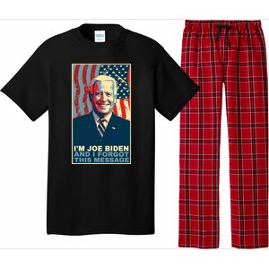 Funny Meme I Am Joe Biden And I Forgot This Message Gift Pajama Set