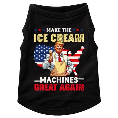 Funny Make Ice Cream Machines Great Again Trump Ice Cream Doggie Tank