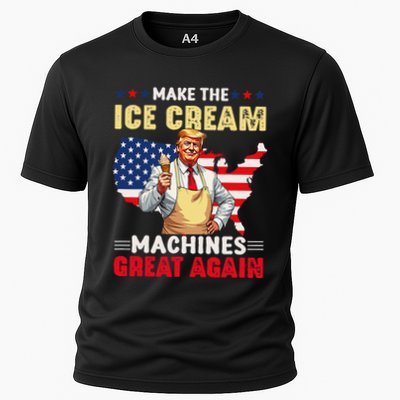 Funny Make Ice Cream Machines Great Again Trump Ice Cream Performance Shirt