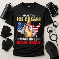 Funny Make Ice Cream Machines Great Again Trump Ice Cream Performance Shirt