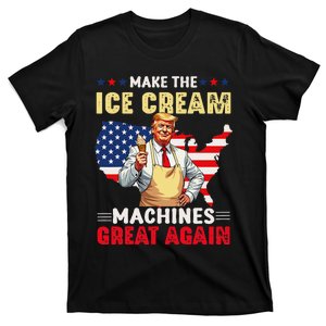 Funny Make Ice Cream Machines Great Again Trump Ice Cream T-Shirt