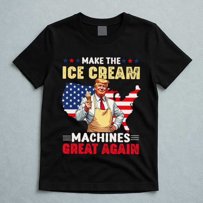 Funny Make Ice Cream Machines Great Again Trump Ice Cream T-Shirt