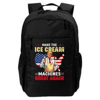 Funny Make Ice Cream Machines Great Again Trump Ice Cream Backpack