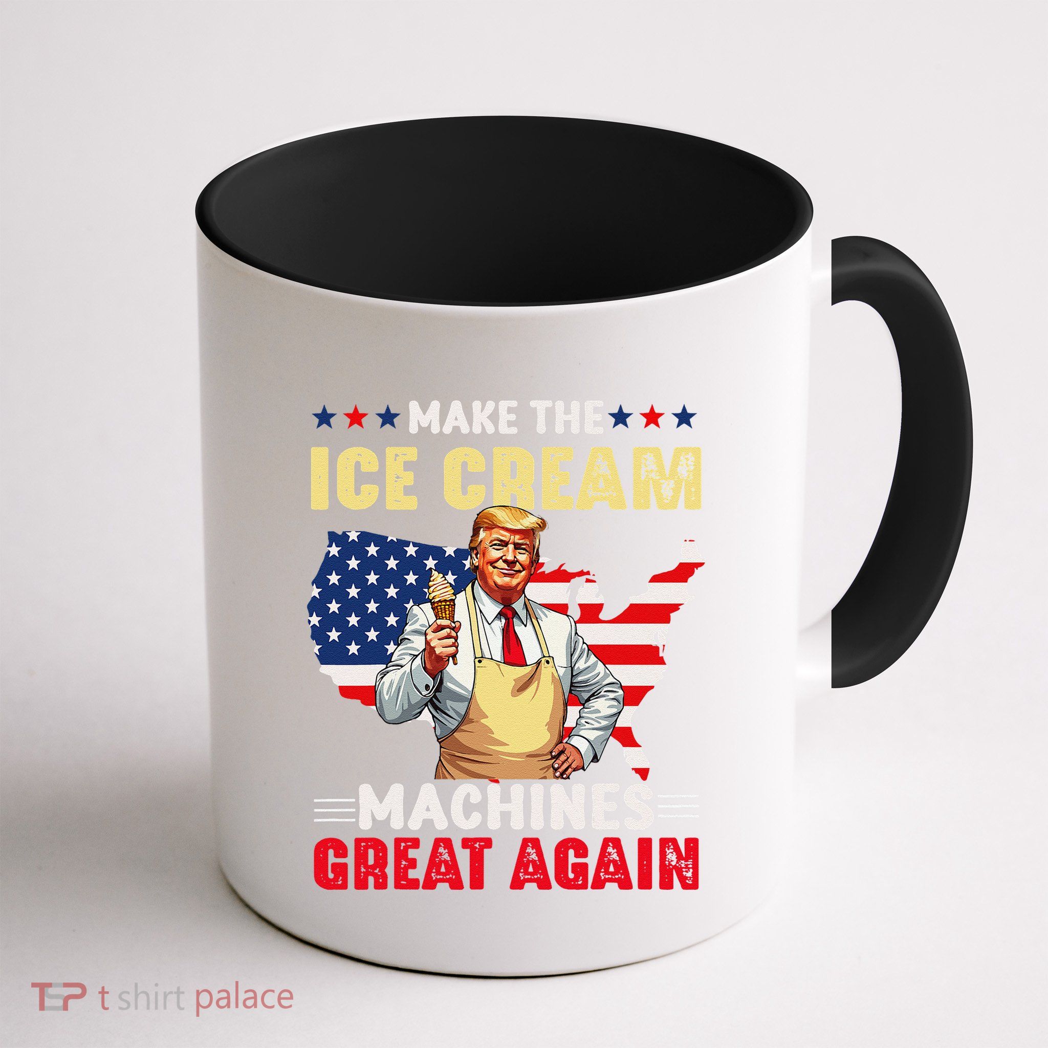 Funny Make Ice Cream Machines Great Again Trump Ice Cream Mug