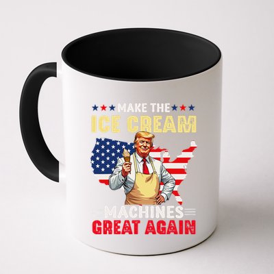 Funny Make Ice Cream Machines Great Again Trump Ice Cream Mug