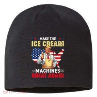 Funny Make Ice Cream Machines Great Again Trump Ice Cream Sustainable Beanie