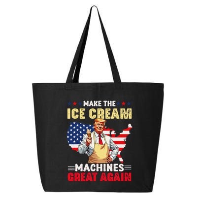Funny Make Ice Cream Machines Great Again Trump Ice Cream 25L Jumbo Tote