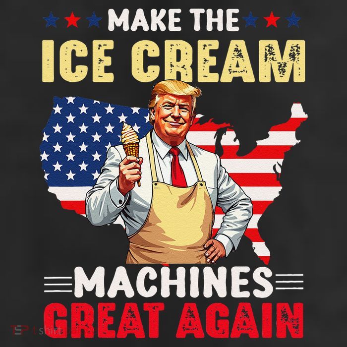 Funny Make Ice Cream Machines Great Again Trump Ice Cream 25L Jumbo Tote