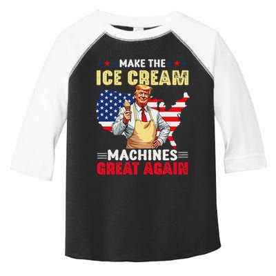 Funny Make Ice Cream Machines Great Again Trump Ice Cream Toddler Fine Jersey T-Shirt