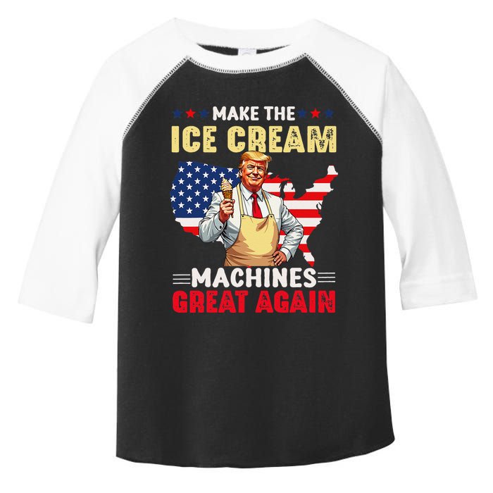 Funny Make Ice Cream Machines Great Again Trump Ice Cream Toddler Fine Jersey T-Shirt