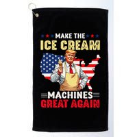 Funny Make Ice Cream Machines Great Again Trump Ice Cream Golf Towel