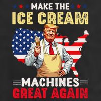 Funny Make Ice Cream Machines Great Again Trump Ice Cream Golf Towel