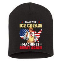 Funny Make Ice Cream Machines Great Again Trump Ice Cream Short Acrylic Beanie