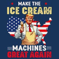 Funny Make Ice Cream Machines Great Again Trump Ice Cream Infant Baby Jersey Bodysuit