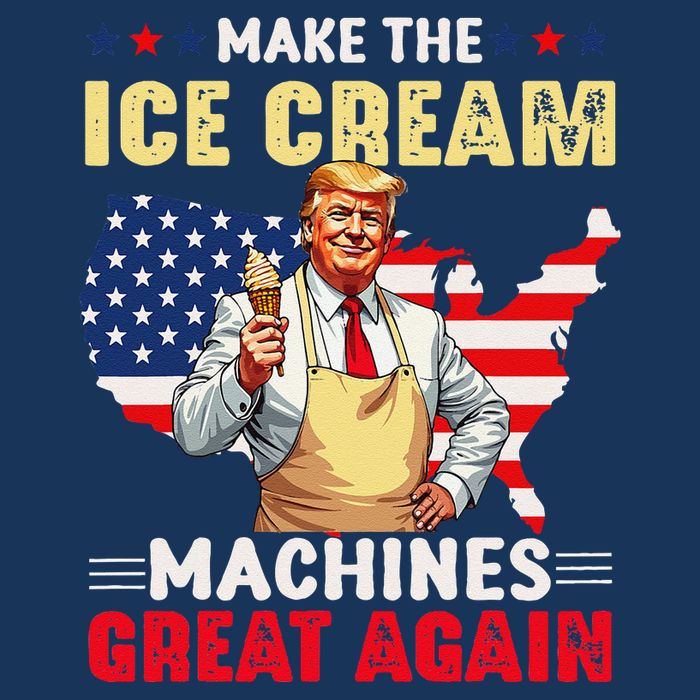 Funny Make Ice Cream Machines Great Again Trump Ice Cream Infant Baby Jersey Bodysuit