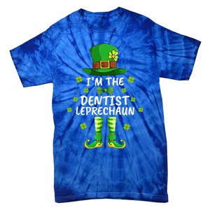 Family Matching I'm The Dentist Leprechaun St Patrick's Day Gift Tie-Dye T-Shirt