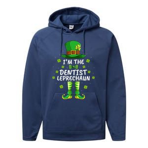 Family Matching I'm The Dentist Leprechaun St Patrick's Day Gift Performance Fleece Hoodie