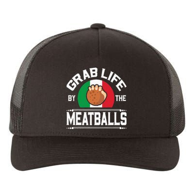 Funny Meatball Italian Food Italy Flag Yupoong Adult 5-Panel Trucker Hat