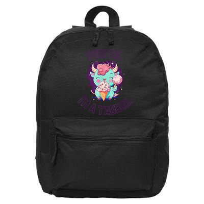 Feed Me I'm A Taurus Zodiac May April Birthday Astrology 16 in Basic Backpack