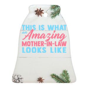 Funny Mother In Law From Daughter Mother's Day Wo Gift Ceramic Bell Ornament