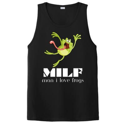 Frog Man I Love Frogs Funny Milf PosiCharge Competitor Tank