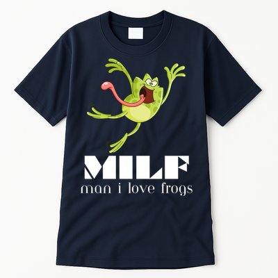 Frog Man I Love Frogs Funny Milf Tall T-Shirt