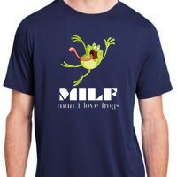 Frog Man I Love Frogs Funny Milf Adult ChromaSoft Performance T-Shirt